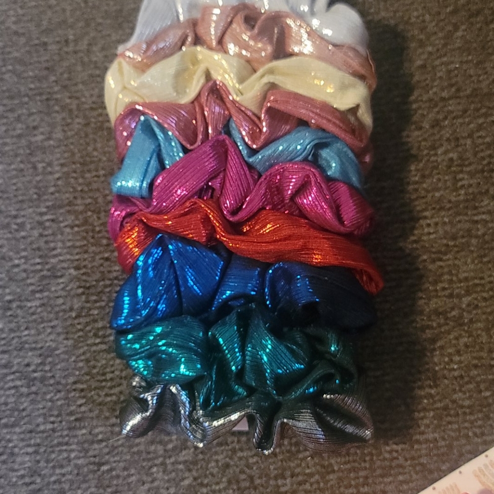 Metallic scrunchies